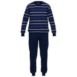 Götzburg Pyjamaset Lang Stripe Blauw