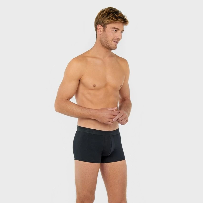 HOM Cotton Modal Boxer Classic Zwart 2 HOM Cotton Modal Boxer Classic Zwart - Afbeelding 2