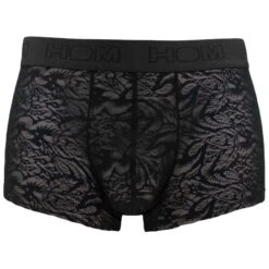 HOM Temptation Microfiber Boxer Free Cut Lace Zwart