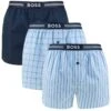 Hugo Boss BOSS 3-pack Wijde Boxershorts Mix Print Blauw