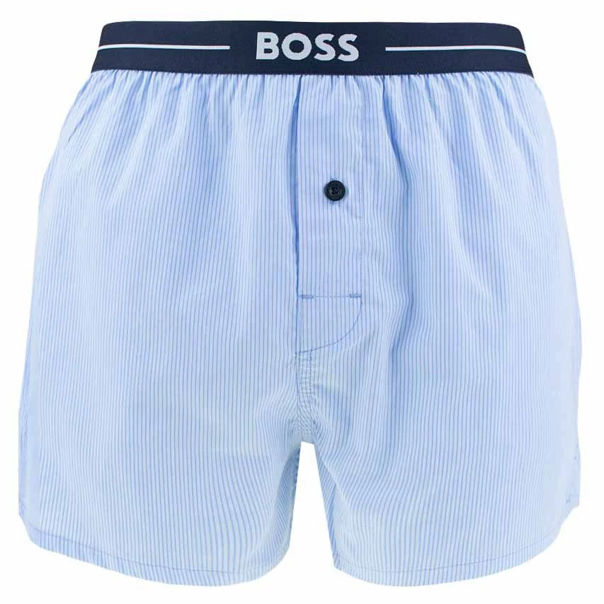 Hugo Boss BOSS 3-pack Wijde Boxershorts Basic Check Blauw 4 Hugo Boss BOSS 3-pack Wijde Boxershorts Basic Check Blauw - Afbeelding 4