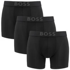 Hugo Boss BOSS Active Microfiber 3-pack Long Boxers Zwart