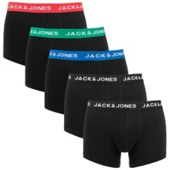 Jack & Jones 5-pack Boxer Trunks Huey Combi Zwart