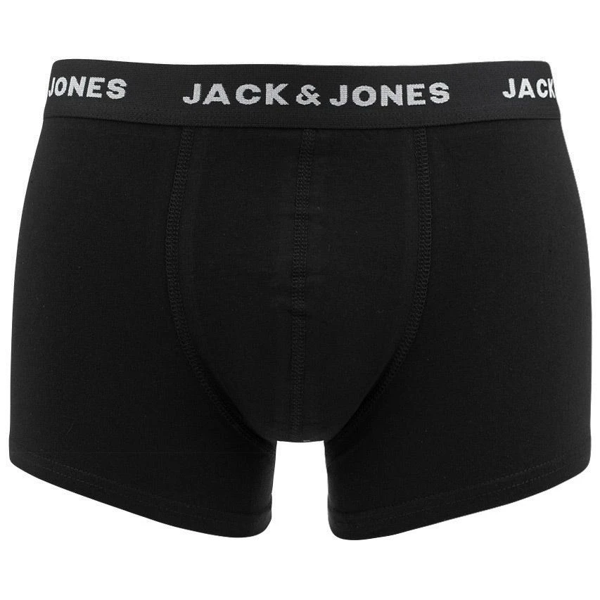 Jack & Jones 3-pack Boxer Trunks Solid Zwart 2 Jack & Jones 3-pack Boxer Trunks Solid Zwart - Afbeelding 2