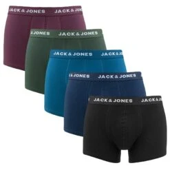 Jack & Jones 5-pack Boxer Trunks Teo Solid Multi