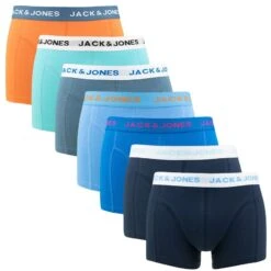 Jack & Jones 7-pack Boxer Trunks Carl Solid Multi