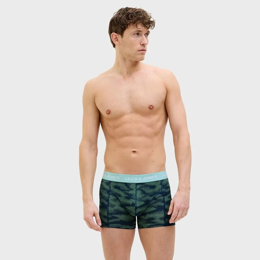 Jack & Jones 3-pack Boxer Trunks Tasmania Groen 4 Jack & Jones 3-pack Boxer Trunks Tasmania Groen - Afbeelding 4