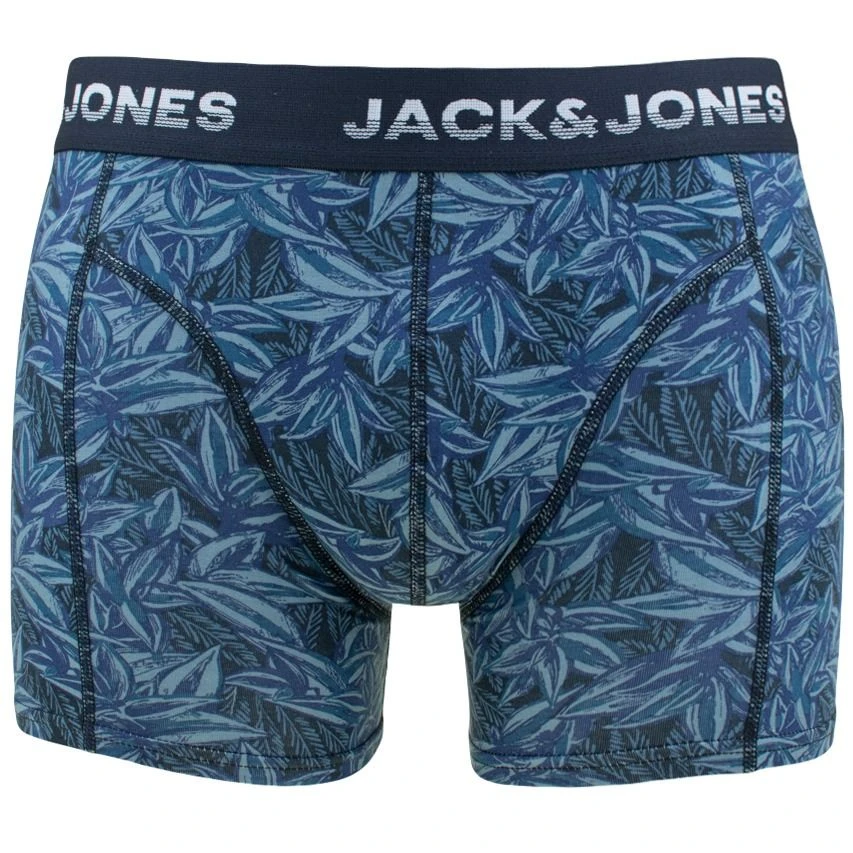 Jack & Jones 3-pack Boxer Trunks Maxwell Blauw & Groen 2 Jack & Jones 3-pack Boxer Trunks Maxwell Blauw & Groen - Afbeelding 2