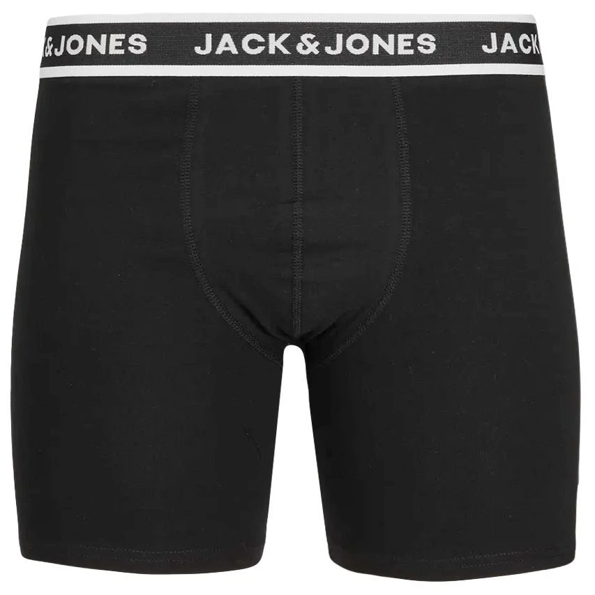 Jack & Jones 3-pack Long Boxers Plus Size Solid Zwart 4 Jack & Jones 3-pack Long Boxers Plus Size Solid Zwart - Afbeelding 4