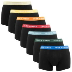 Jack & Jones 7-pack Boxer Trunks Vito Combi Zwart