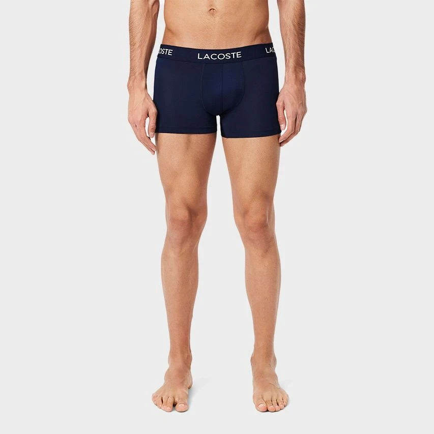 Lacoste 3-pack Microfiber Boxers Basic Blauw 4 Lacoste 3-pack Microfiber Boxers Basic Blauw - Afbeelding 4