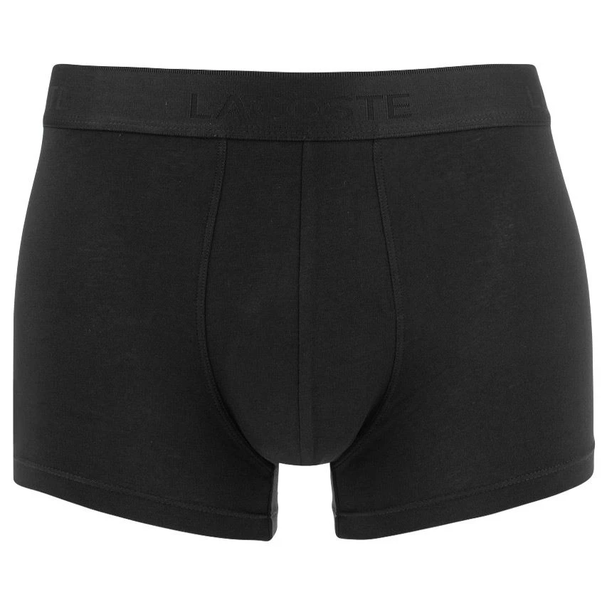 Lacoste 3-pack Trunks Casual Zwart 2 Lacoste 3-pack Trunks Casual Zwart - Afbeelding 2