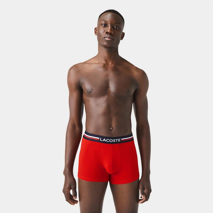 Lacoste 3-pack Boxers Iconic Blauw, Grijs & Rood 5 Lacoste 3-pack Boxers Iconic Blauw, Grijs & Rood - Afbeelding 5