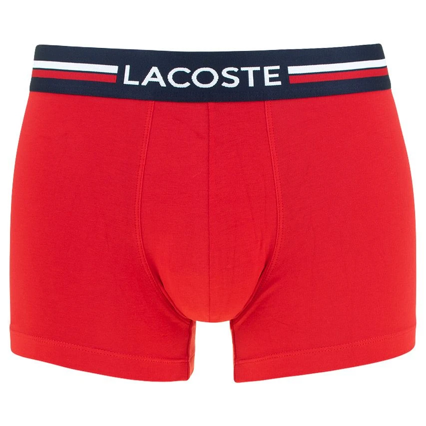 Lacoste 3-pack Boxers Iconic Blauw, Grijs & Rood 11 Lacoste 3-pack Boxers Iconic Blauw, Grijs & Rood - Afbeelding 11