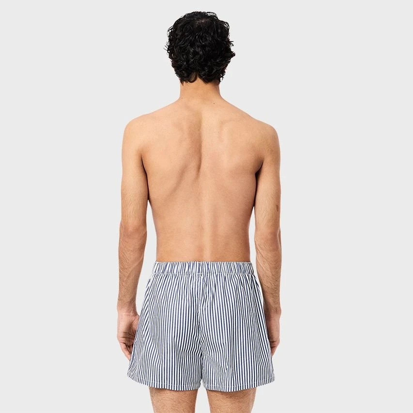 Lacoste 3-pack Wijde Boxershorts Mixed Print Blauw 3 Lacoste 3-pack Wijde Boxershorts Mixed Print Blauw - Afbeelding 3