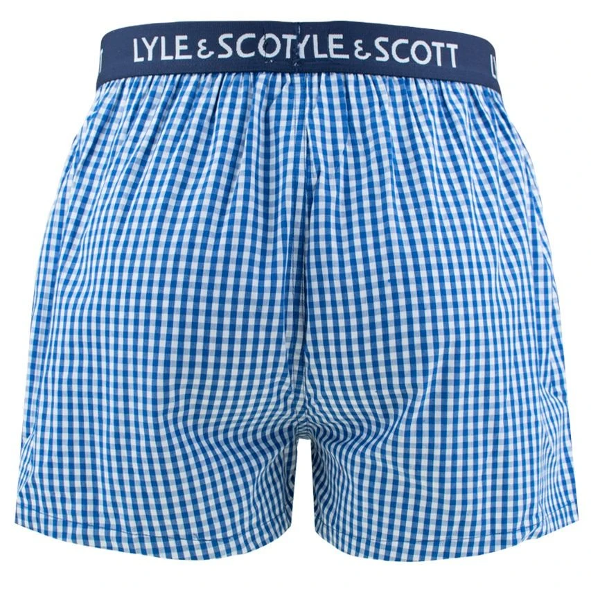 Lyle & Scott 3-pack Wijde Boxershorts Lenny Blauw & Wit 3 Lyle & Scott 3-pack Wijde Boxershorts Lenny Blauw & Wit - Afbeelding 3