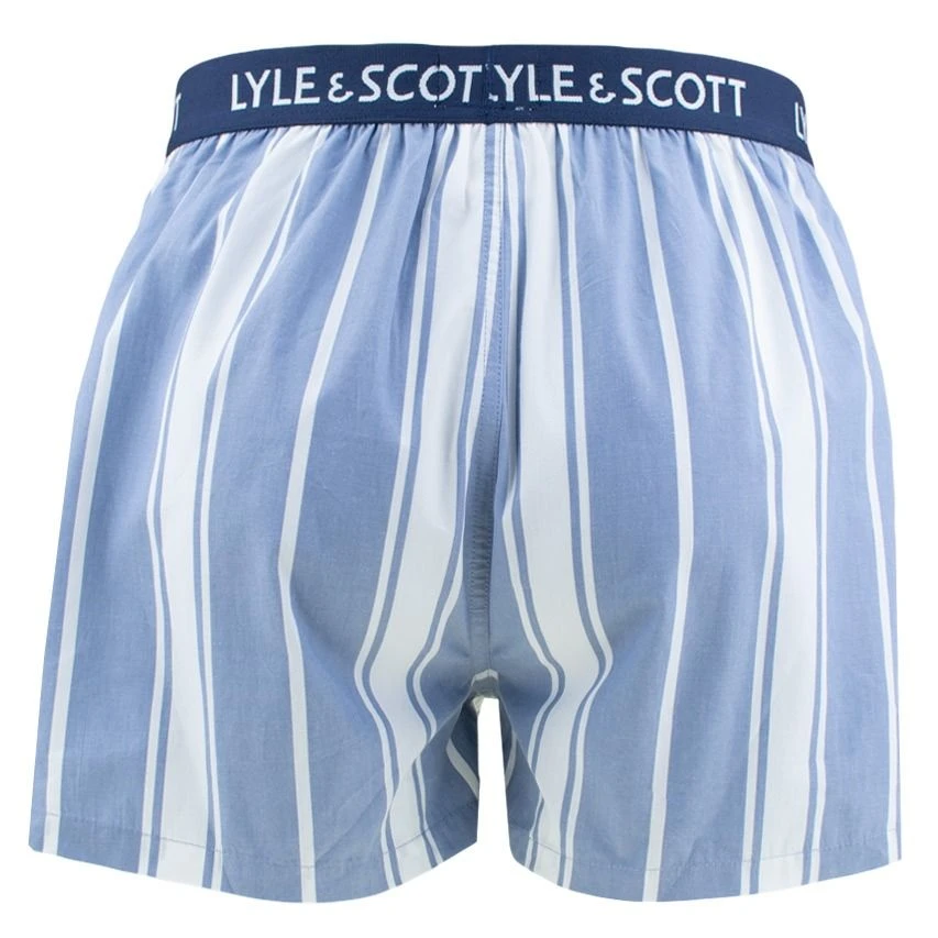 Lyle & Scott 3-pack Wijde Boxershorts Lenny Blauw & Wit 7 Lyle & Scott 3-pack Wijde Boxershorts Lenny Blauw & Wit - Afbeelding 7