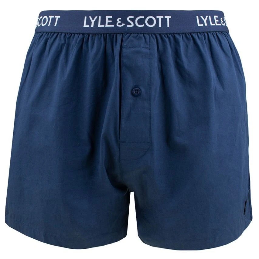 Lyle & Scott 3-pack Wijde Boxershorts Lenny Groen & Blauw 4 Lyle & Scott 3-pack Wijde Boxershorts Lenny Groen & Blauw - Afbeelding 4