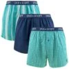 Lyle & Scott 3-pack Wijde Boxershorts Lenny Groen & Blauw