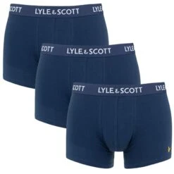 Lyle & Scott 3-pack Boxers Barclay Blauw
