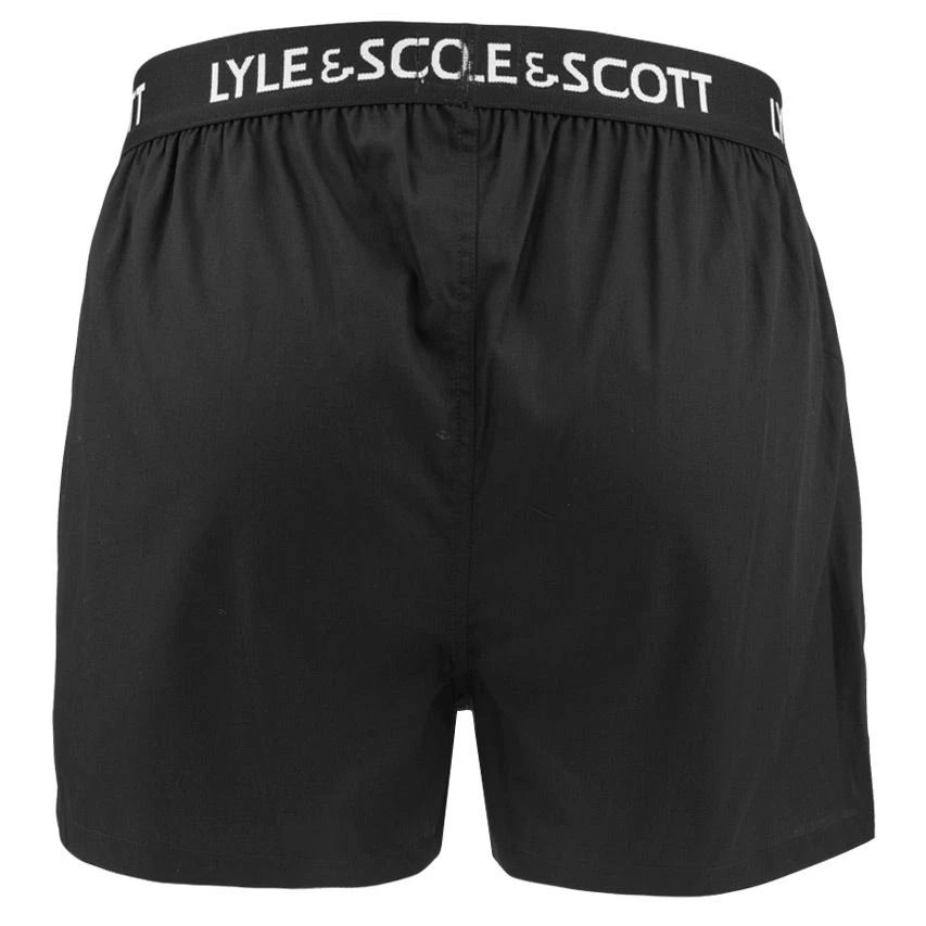 Lyle & Scott 2-pack Wijde Boxershorts Dylan Zwart 4 Lyle & Scott 2-pack Wijde Boxershorts Dylan Zwart - Afbeelding 4