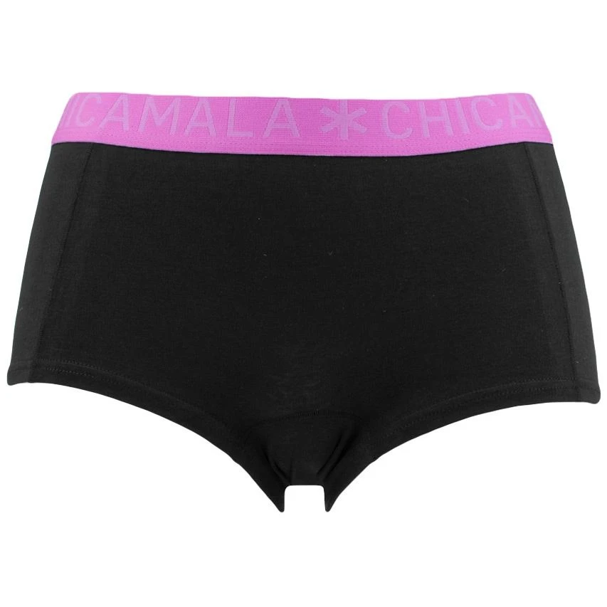 Chicamala Dames 2-pack Mini Boxershorts Basic Combi Zwart VII 2 Chicamala Dames 2-pack Mini Boxershorts Basic Combi Zwart VII - Afbeelding 2