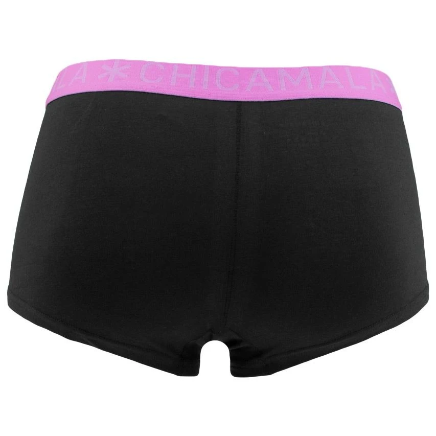 Chicamala Dames 2-pack Mini Boxershorts Basic Combi Zwart VII 3 Chicamala Dames 2-pack Mini Boxershorts Basic Combi Zwart VII - Afbeelding 3