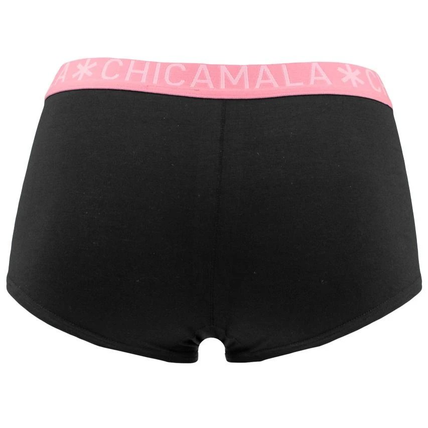Chicamala Dames 2-pack Mini Boxershorts Combi Zwart 7 Chicamala Dames 2-pack Mini Boxershorts Combi Zwart - Afbeelding 7