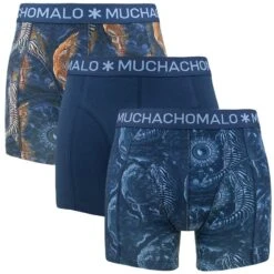Muchachomalo 3-pack Boxers Circle Of Life Blauw