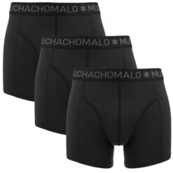 Muchachomalo 3-pack Microfiber Boxers Basic Zwart II