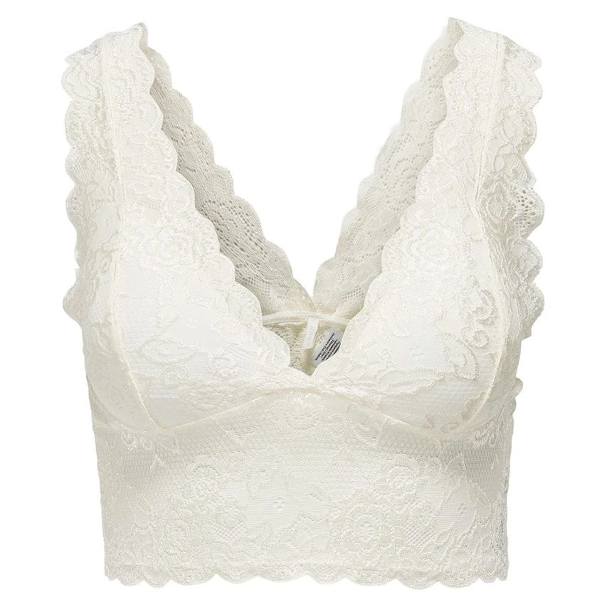 ONLY Dames Bralette Kant Chloe Wit 1 ONLY Dames Bralette Kant Chloe Wit
