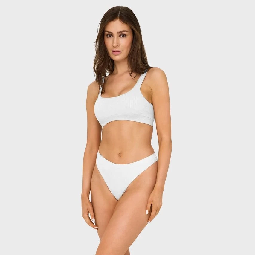 ONLY Dames 3-pack Microfiber Strings Vicky Rib Wit 2 ONLY Dames 3-pack Microfiber Strings Vicky Rib Wit - Afbeelding 2