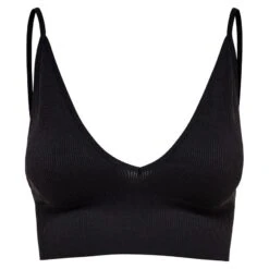 ONLY Dames Seamless Bralette Rib Vicky Zwart