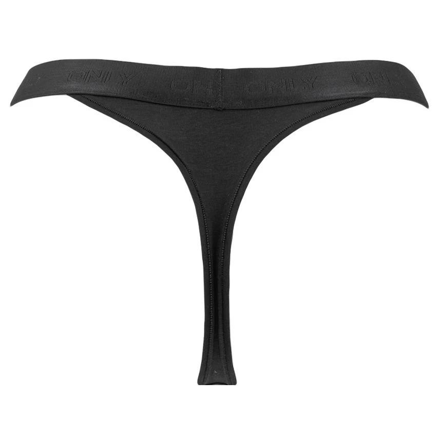 ONLY Dames 2-pack Strings Cool Cotton Zwart 3 ONLY Dames 2-pack Strings Cool Cotton Zwart - Afbeelding 3