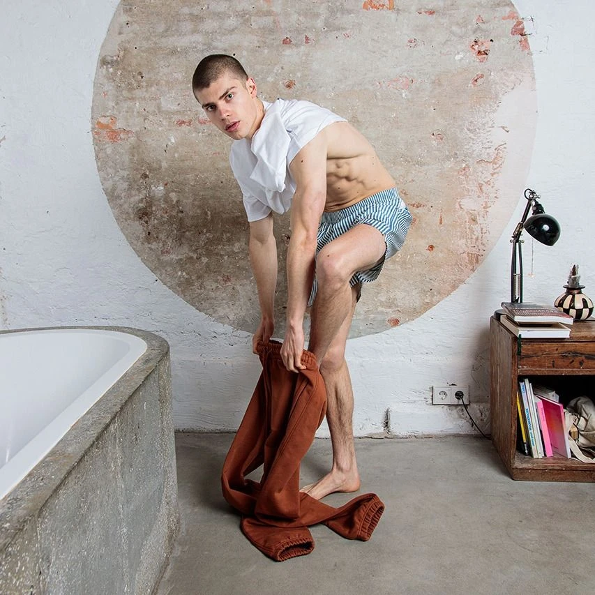 Pockies Wijde Boxershort Striped Blauw 2 Pockies Wijde Boxershort Striped Blauw - Afbeelding 2