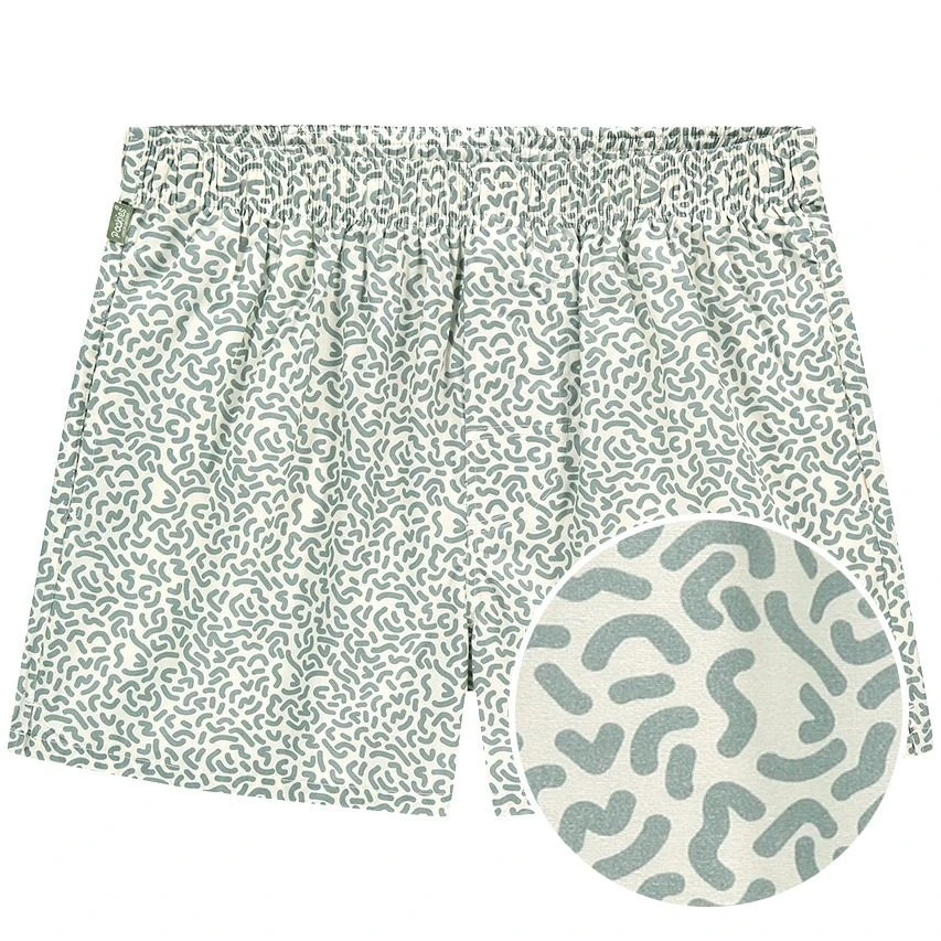 Pockies Wijde Boxershort Squiggles Groen 1 Pockies Wijde Boxershort Squiggles Groen
