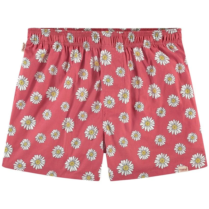 Pockies Wijde Boxershort Flowers Rood 1 Pockies Wijde Boxershort Flowers Rood