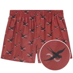 Pockies Wijde Boxershort Swallow For Pockies Rood