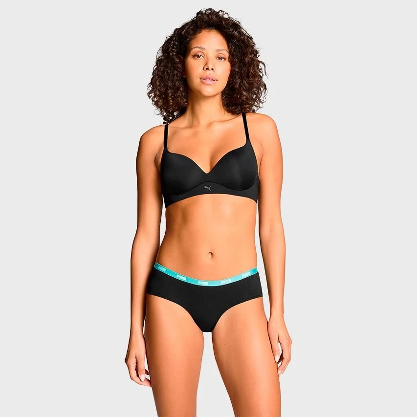 PUMA Dames 3-pack Mini Boxershorts Basic Combi Zwart II 4 PUMA Dames 3-pack Mini Boxershorts Basic Combi Zwart II - Afbeelding 4