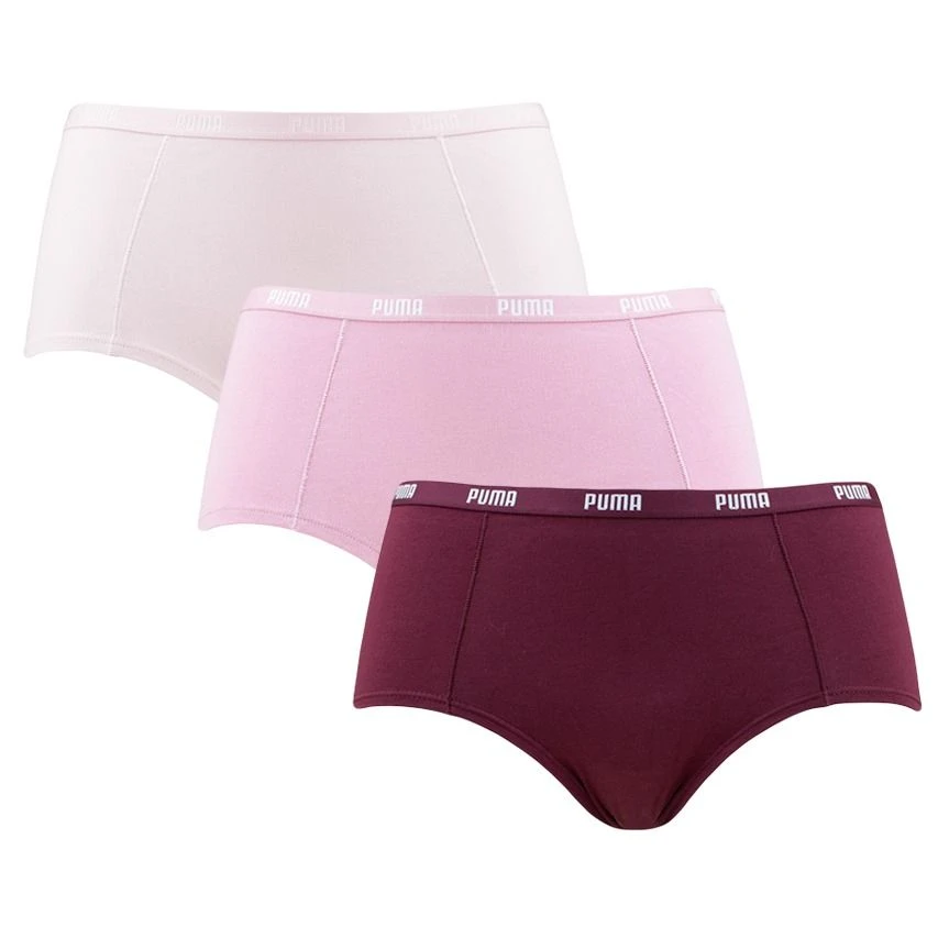 PUMA Dames 3-pack Mini Boxershorts Basic Multi III 1 PUMA Dames 3-pack Mini Boxershorts Basic Multi III