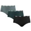 PUMA Dames 3-pack Mini Boxershorts Basic Groen & Zwart