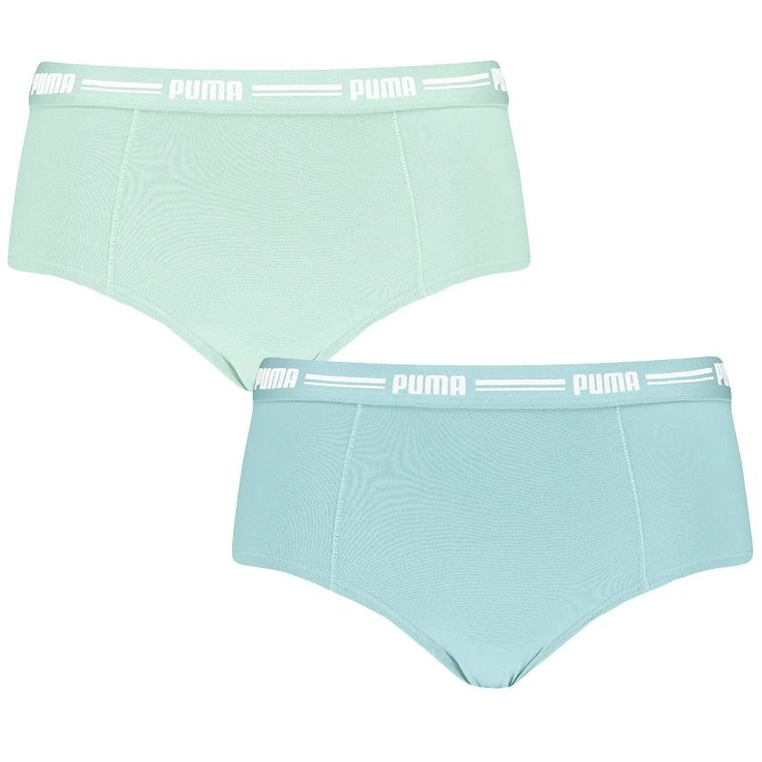 PUMA Dames 2-pack Cotton Modal Mini Boxershorts Blauw II 1 PUMA Dames 2-pack Cotton Modal Mini Boxershorts Blauw II
