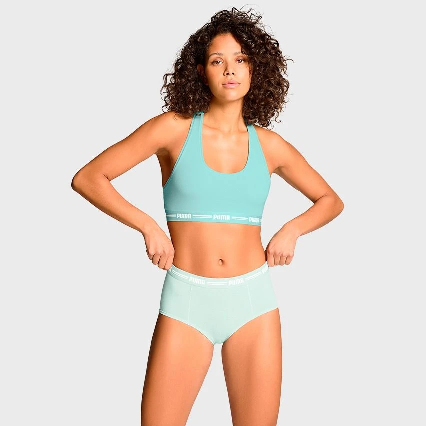 PUMA Dames 2-pack Cotton Modal Mini Boxershorts Blauw II 4 PUMA Dames 2-pack Cotton Modal Mini Boxershorts Blauw II - Afbeelding 4