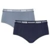 PUMA Dames 2-pack Cotton Modal Mini Boxershorts Blauw III