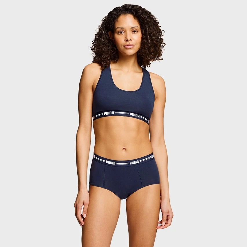 PUMA Dames 2-pack Cotton Modal Mini Boxershorts Blauw III 2 PUMA Dames 2-pack Cotton Modal Mini Boxershorts Blauw III - Afbeelding 2