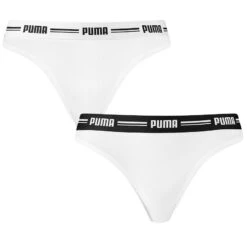 PUMA Dames 2-pack Cotton Modal Strings Wit
