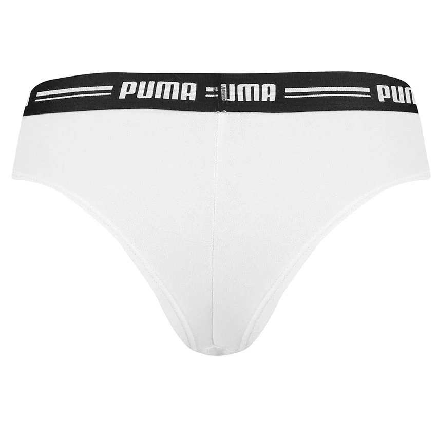 PUMA Dames Everyday 2-pack Cotton Modal Brazilians Wit 3 PUMA Dames Everyday 2-pack Cotton Modal Brazilians Wit - Afbeelding 3