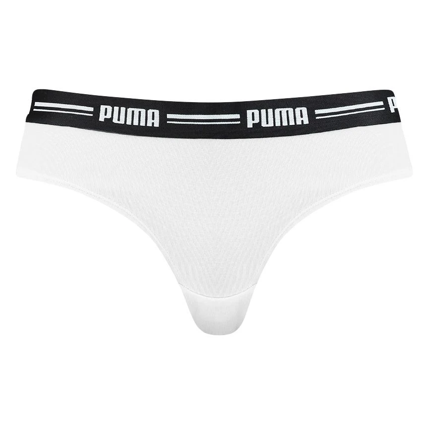 PUMA Dames Everyday 2-pack Cotton Modal Brazilians Wit 2 PUMA Dames Everyday 2-pack Cotton Modal Brazilians Wit - Afbeelding 2