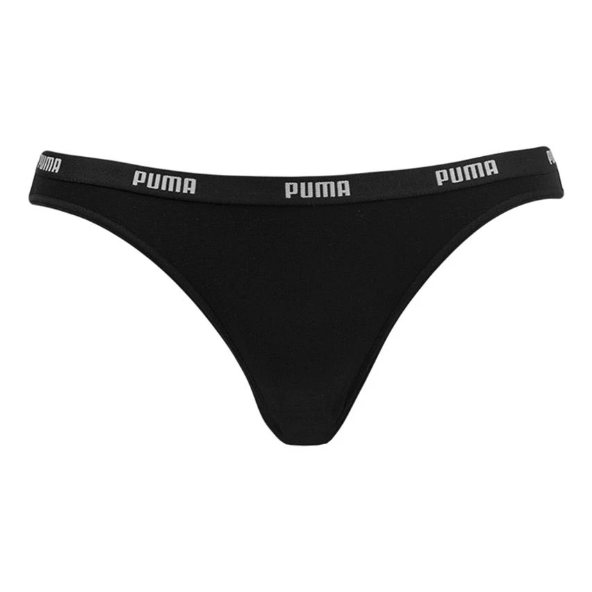 PUMA Dames 6-pack Strings Zwart 3 PUMA Dames 6-pack Strings Zwart - Afbeelding 3