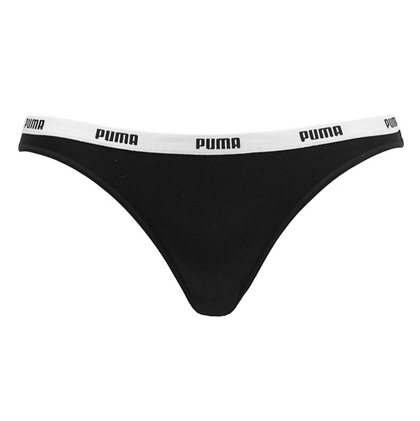 PUMA Dames 6-pack Strings Zwart 5 PUMA Dames 6-pack Strings Zwart - Afbeelding 5